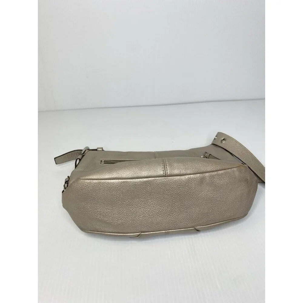Coach Flap Legacy Flap Silver Pebbled Leather Shoulder Purse F15170 Vintage Y2K